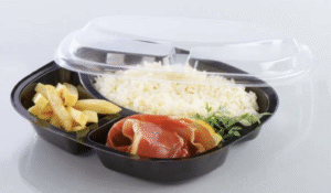(T00709) AL-26 BASE EMPAQUE PLATOS 3 DIVISIONES EN BOPS X 100 UND