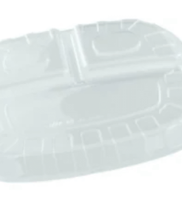 (T01528) AL-26 TAPA EMPAQUE PLATOS 3 DIVISIONES EN BOPS X 100 UND