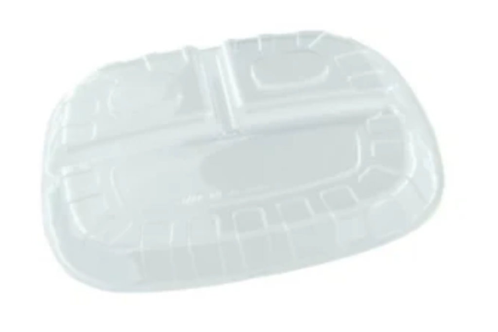 (T01528) AL-26 TAPA EMPAQUE PLATOS 3 DIVISIONES EN BOPS X 100 UND