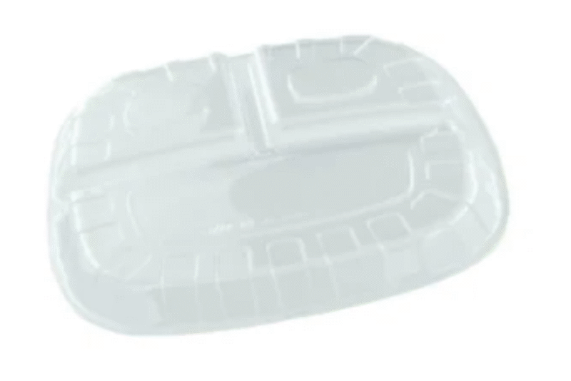 (T01528) AL-26 TAPA EMPAQUE PLATOS 3 DIVISIONES EN BOPS X 100 UND