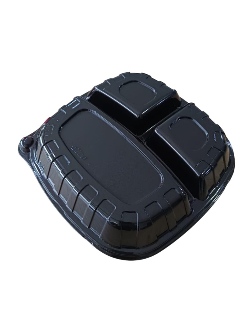 (T01044) AL-138 BASE TRES DIVISIONES EN BOPS NEGRO X 100 UND - Imagen 3