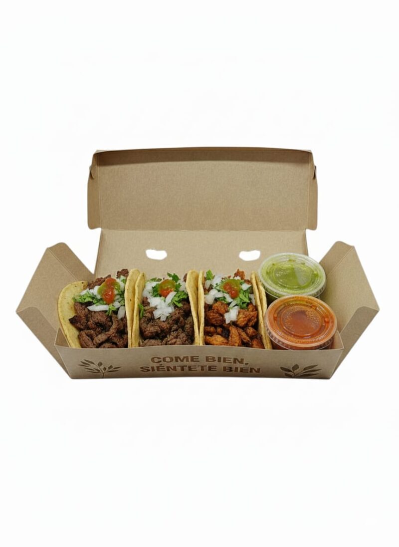 (LI1010) CAJA PLEGADIZA SUSHI - TACOS CON IMPRESIÓN PERSONALIZADA - Imagen 3