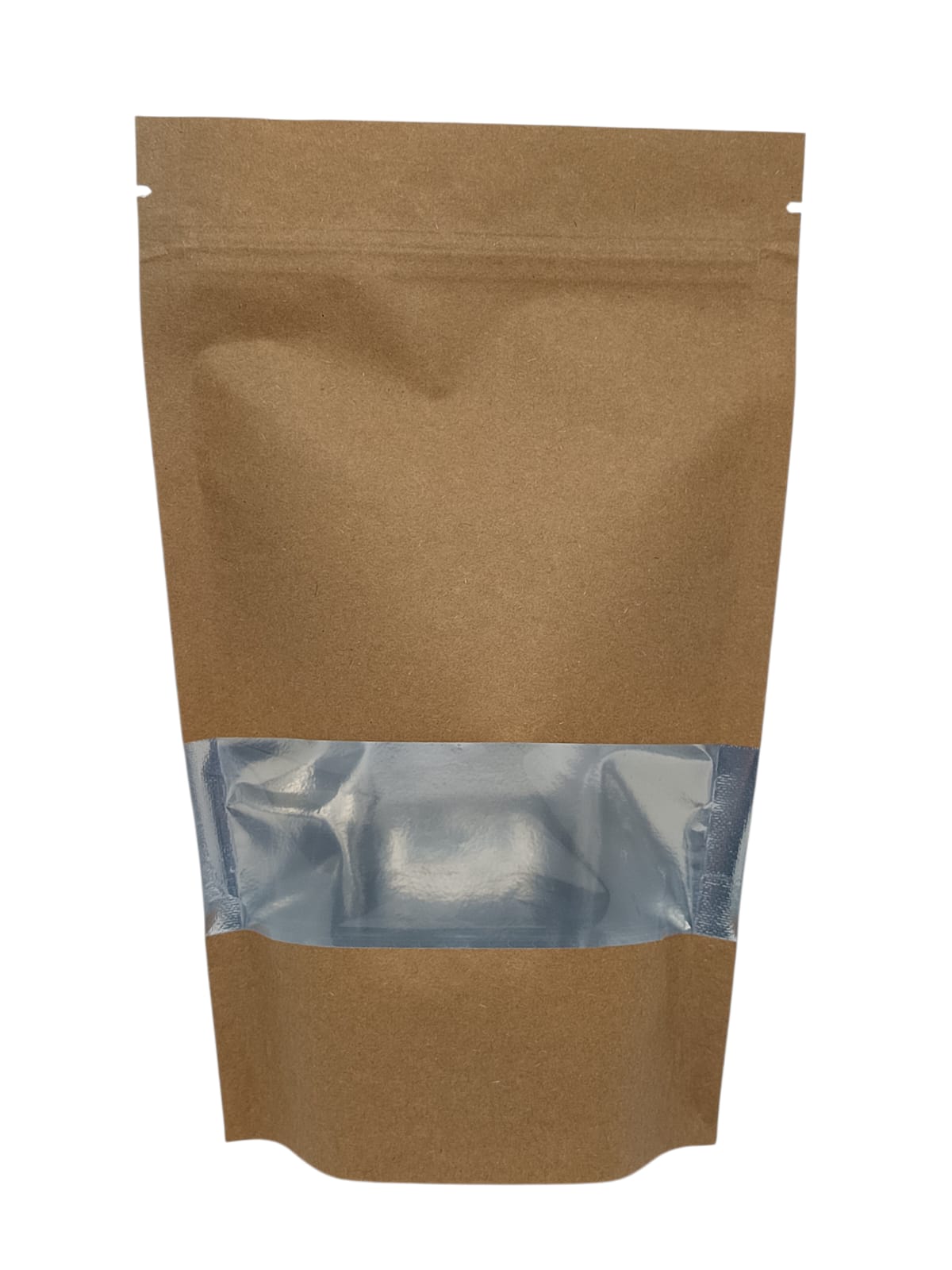 BOLSA FLEX UP CON PAPEL Y VENTANA TRILAMINADA CON ZIPPER, PAQUETE X100 UND